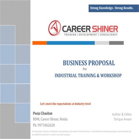 Industrial Training & Workshop Proposal