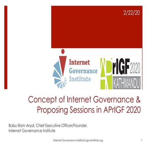 Workshop Proposal APRIGF 2020 (Advocate Baburam Aryal)
