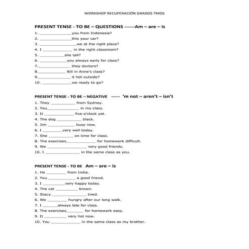 Workshop recuperación 7mos