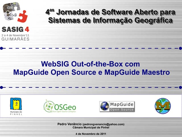 WebSIG Out-of-the-Box com MapGuide Open Source e MapGuide Maestro