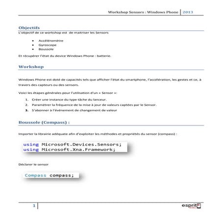 Windows Phone Workshop sensors and battery
