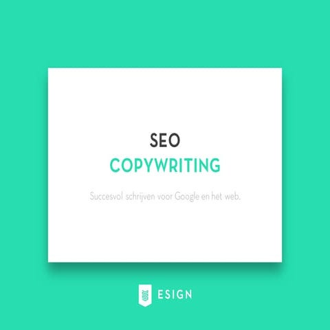 Workshop Esign - SEO Copywriting