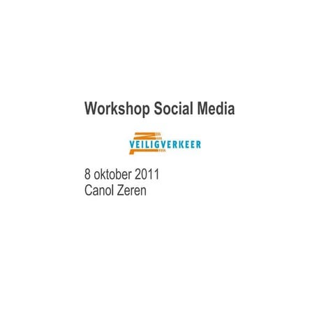 Workshop Social media