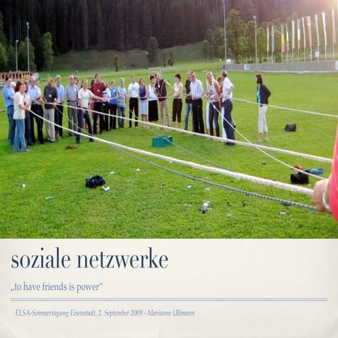Workshop Soziale Netzwerke