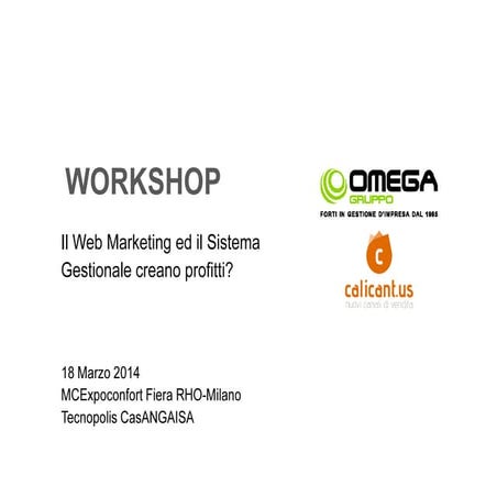 Come generare Profitti con il Web Marketing ed il Software Gestionale Agilis