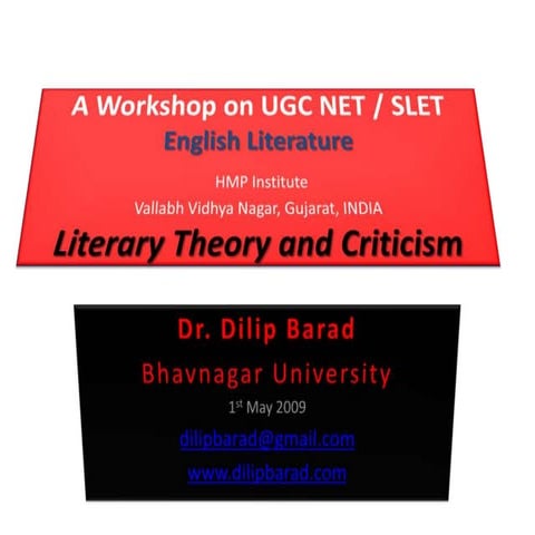 Workshop UGC NET SLET