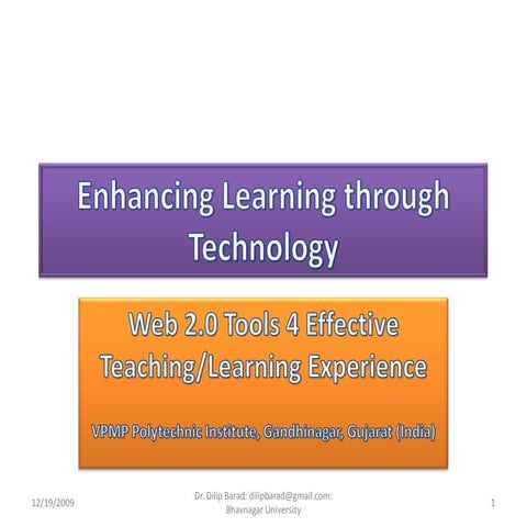 Enhancing Learning Through Technology