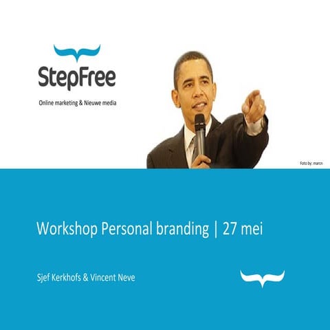 Workshop Personal branding Avans 27 mei