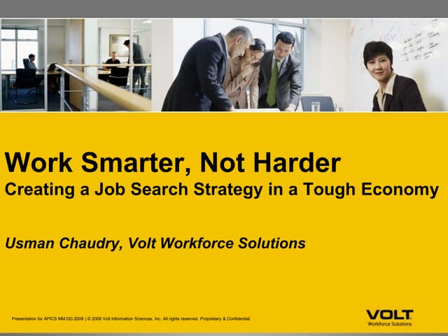 Work Smarter Not Harder