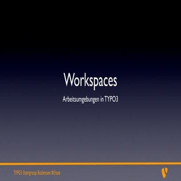 Workspaces in TYPO3