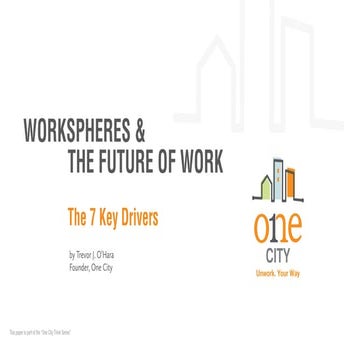 Mobility & the future of work. how smart global workspheres are ...