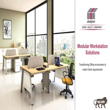 Modular Workstations with Ergonomic Office Desks | PDF