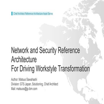 Network and Security Reference Architecture For Driving Workstyle Transformation