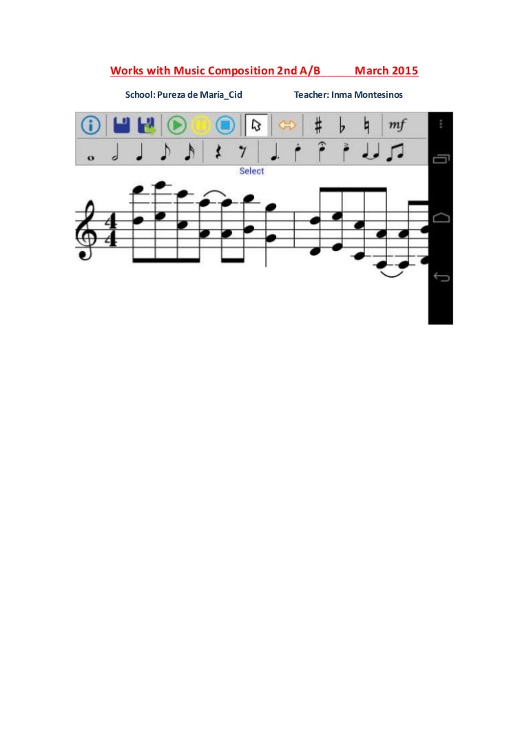 Works with music composition 2nd a