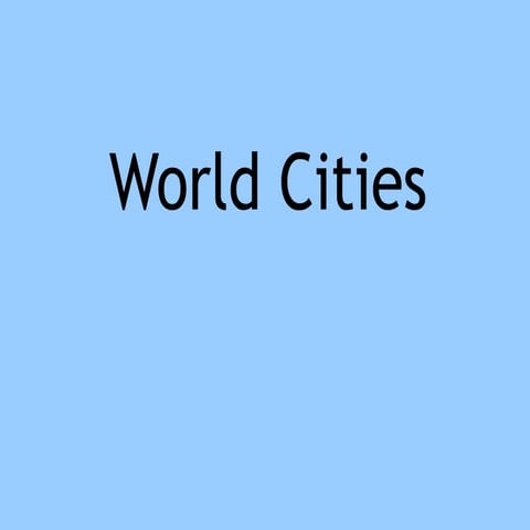 World cities pwr pnt