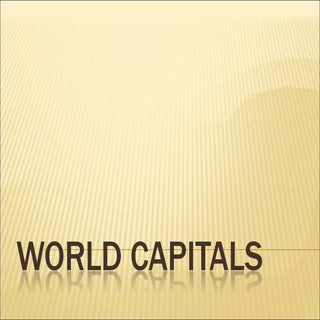 World Capitals Powerpoint