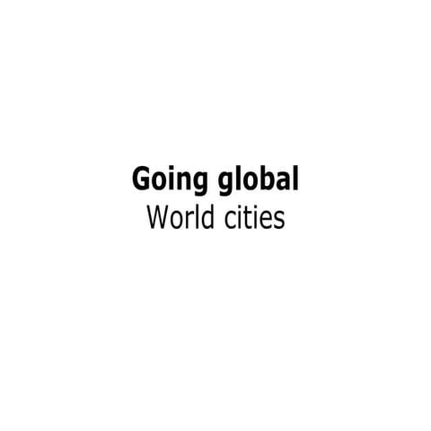 World Cities