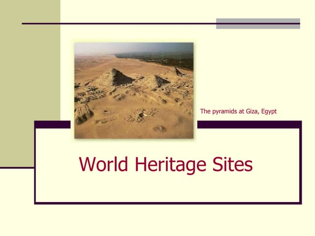 World Heritage Sites