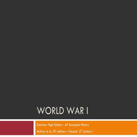 World War I