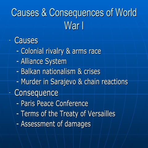 World War I | PPT