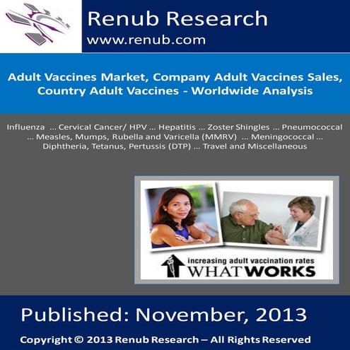 Adult Vaccines Market, Company Adult Vaccines Sales, Country Adult Vaccines - Worldwide Analysis