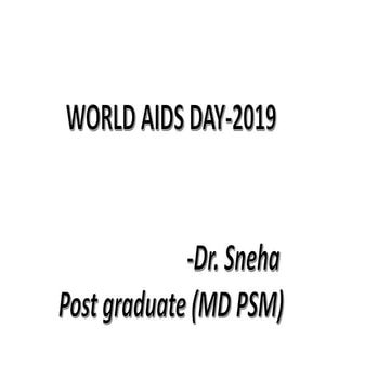 World aids day 2019