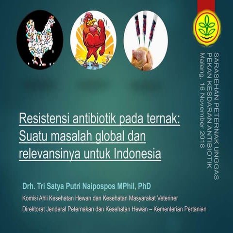 Seminar Antibiotic Awareness Week - Ditjen PHK-FAO, Malang, 16 November 2018