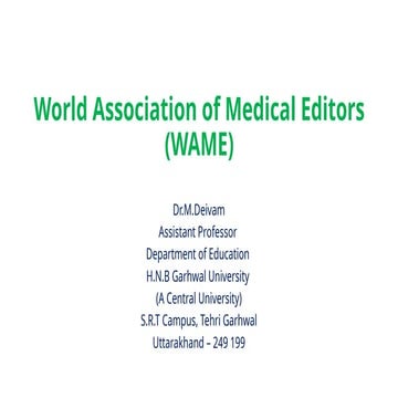 World Association of Medical Editors WAME.pptx