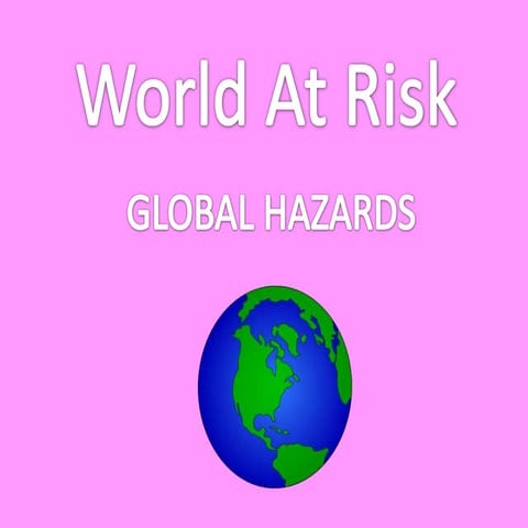 World At Risk   Global Hazards