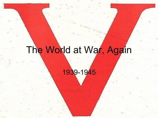 World at War - WWII