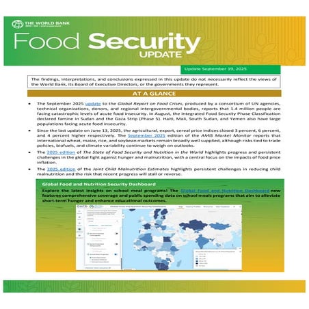World Bank Gulf Food Security Update — Economic and Geopolitical ...