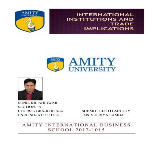 World bank group international trade