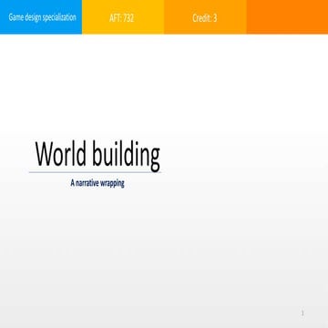 World building part 1