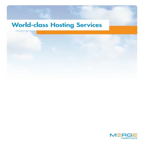 World-class Hosting Services