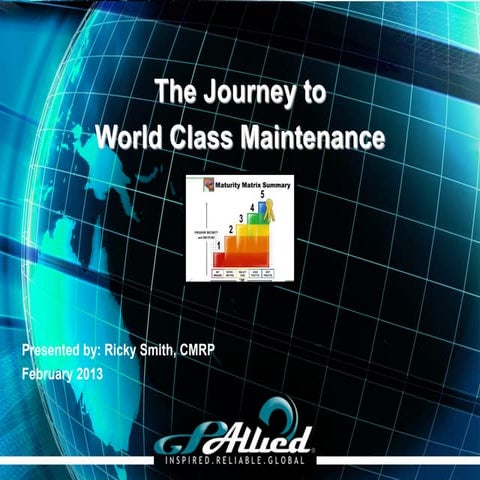 World Class Maintenance WebEx Slides