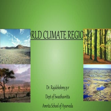 World climate regions 