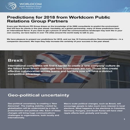 Worldcom - Predictions for 2018