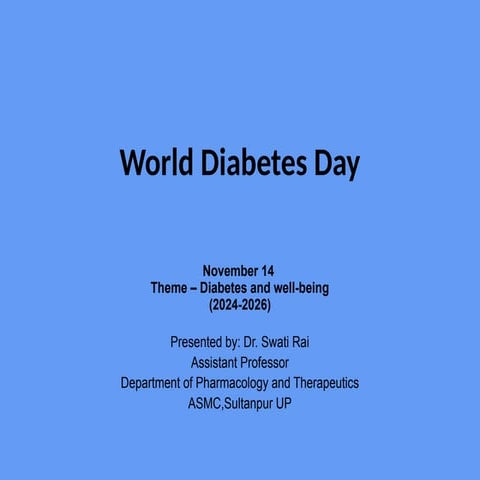 WORLD DIABETES DAY.pptx about awareness on diabetes