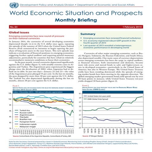 Monthly Briefing on the World Economic Situation and Prospects (WESP), No. 63