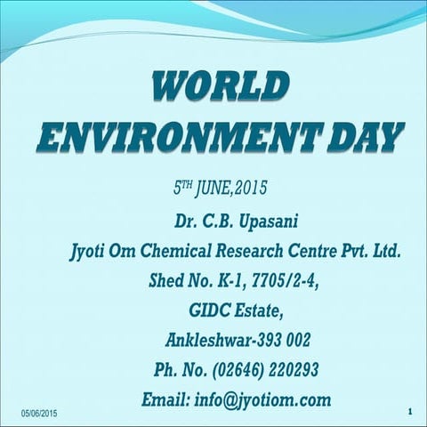 World environment day | PDF