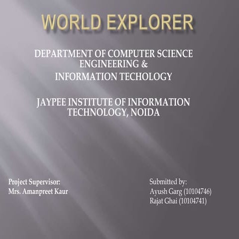 World explorer