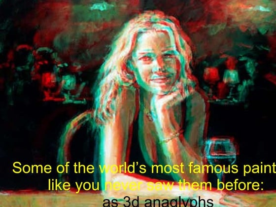Depth Q Enhanced Anaglyph 3 D Red Cyan Examples | PPT