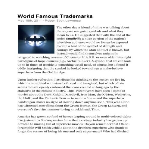 World Famous Trademarks