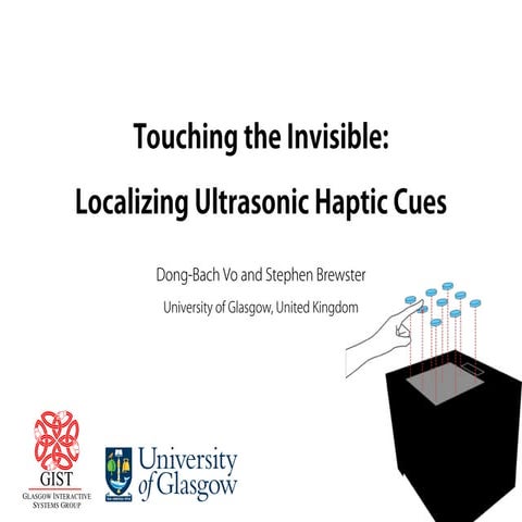 Touching the invisible: localising ultrasonic haptic cues (World ...