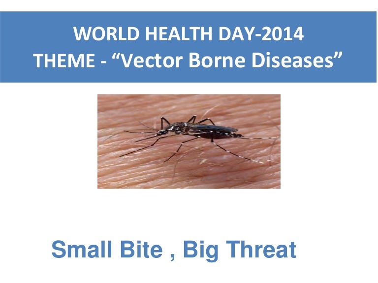 *World Health Day 2014 Vector Borne Ds - Dr Priya*