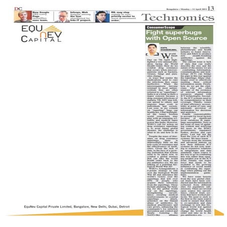  Fighting superbugs with open source : Kapil Khandelwal, www.kapilkhandelwal....