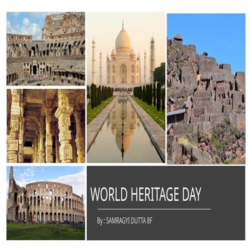 Powerpoint Presentation on the Topic "World Heritage Day"