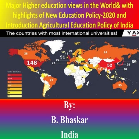 World higher education system and National Higher education policy-2020 of India