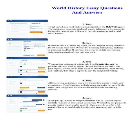 World History Essay Questions And Answers