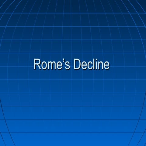 World history rome’s decline 3